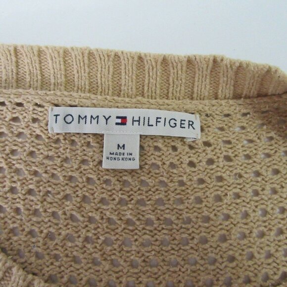 Tommy Hilfiger Beige Long Sleeve Knit Button Down - Picture 7 of 10